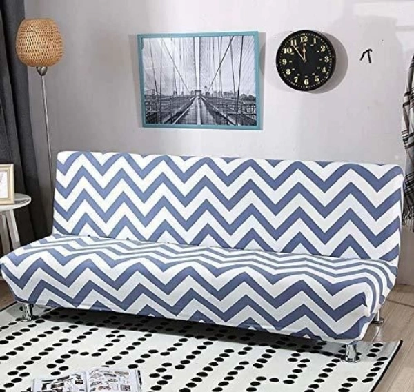 Elite Premium Striped Desgin Blue Color Polyster Sofa Covers - Blue, Polyster, Striped, Pack of1